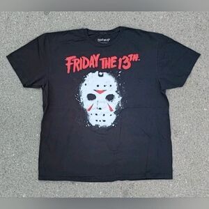 2023 Friday the 13th Jason Voorhees Mask Horror Movie T-Shirt Size (XL)